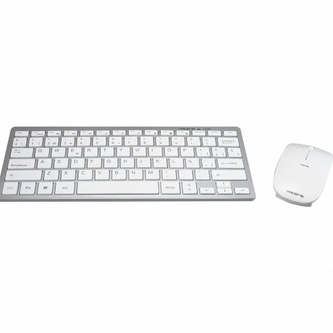 Tacens Levis Teclado+Ratón Inalámbrico Blanco Ultr 2