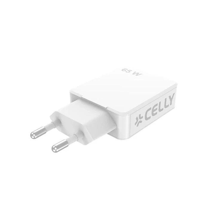 Celly Cargador  2 Usb-C 65w 2