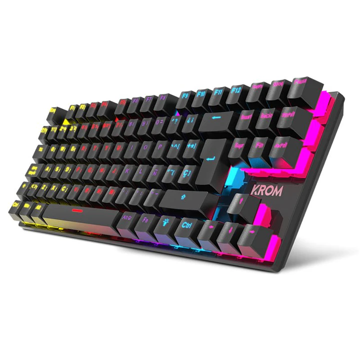 KROM Teclado Gaming NXKROMKASICTKL  TKL RAINBOW 3