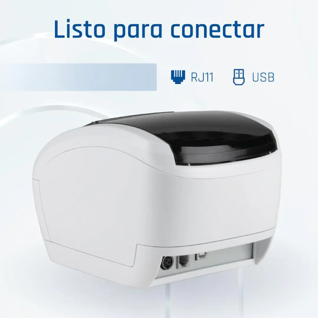 iggual Impresora térmica TP EASY 80W USB+RJ11 blan 3