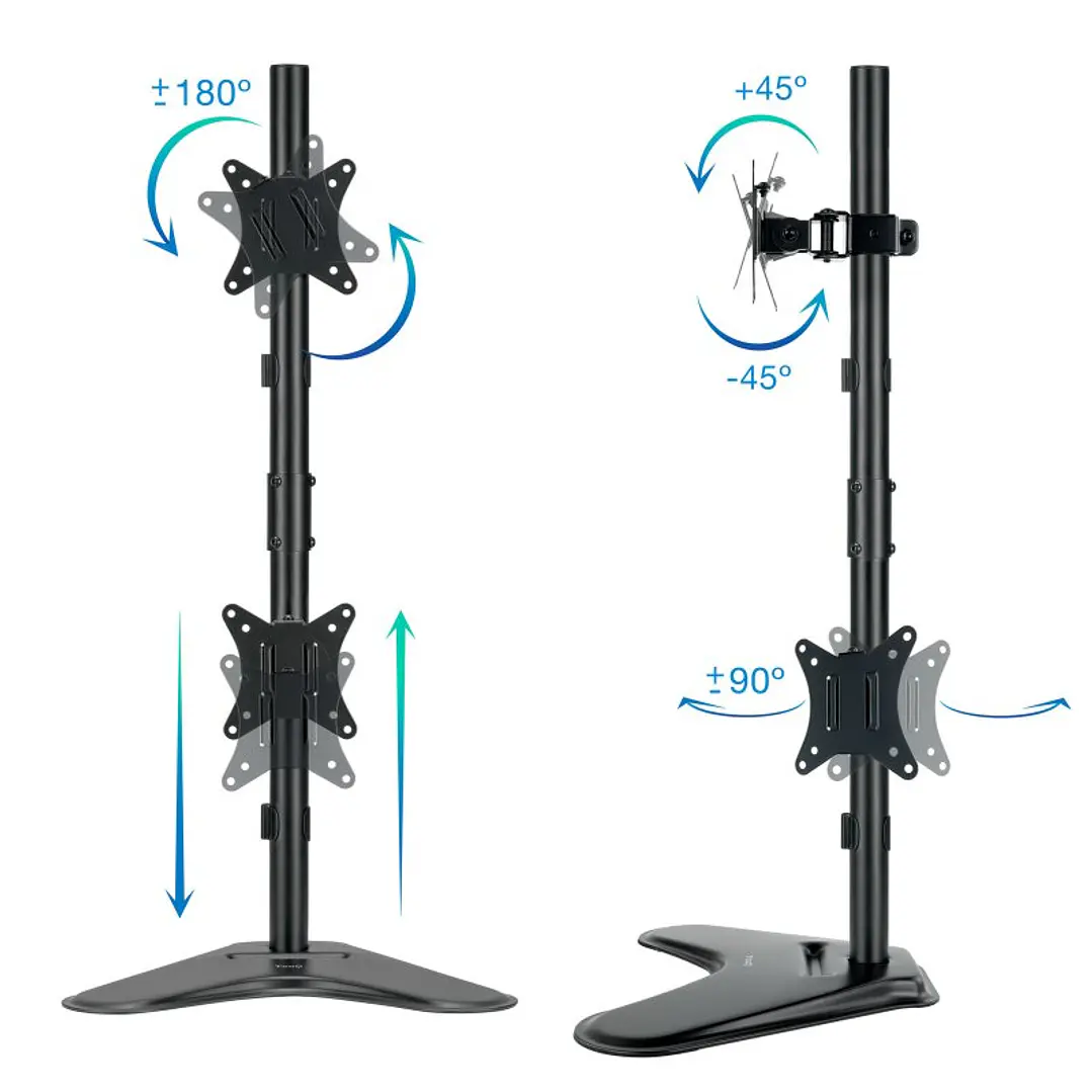 Tooq Soporte mesa DB1703TNV-B  2 brazos Vertical 2