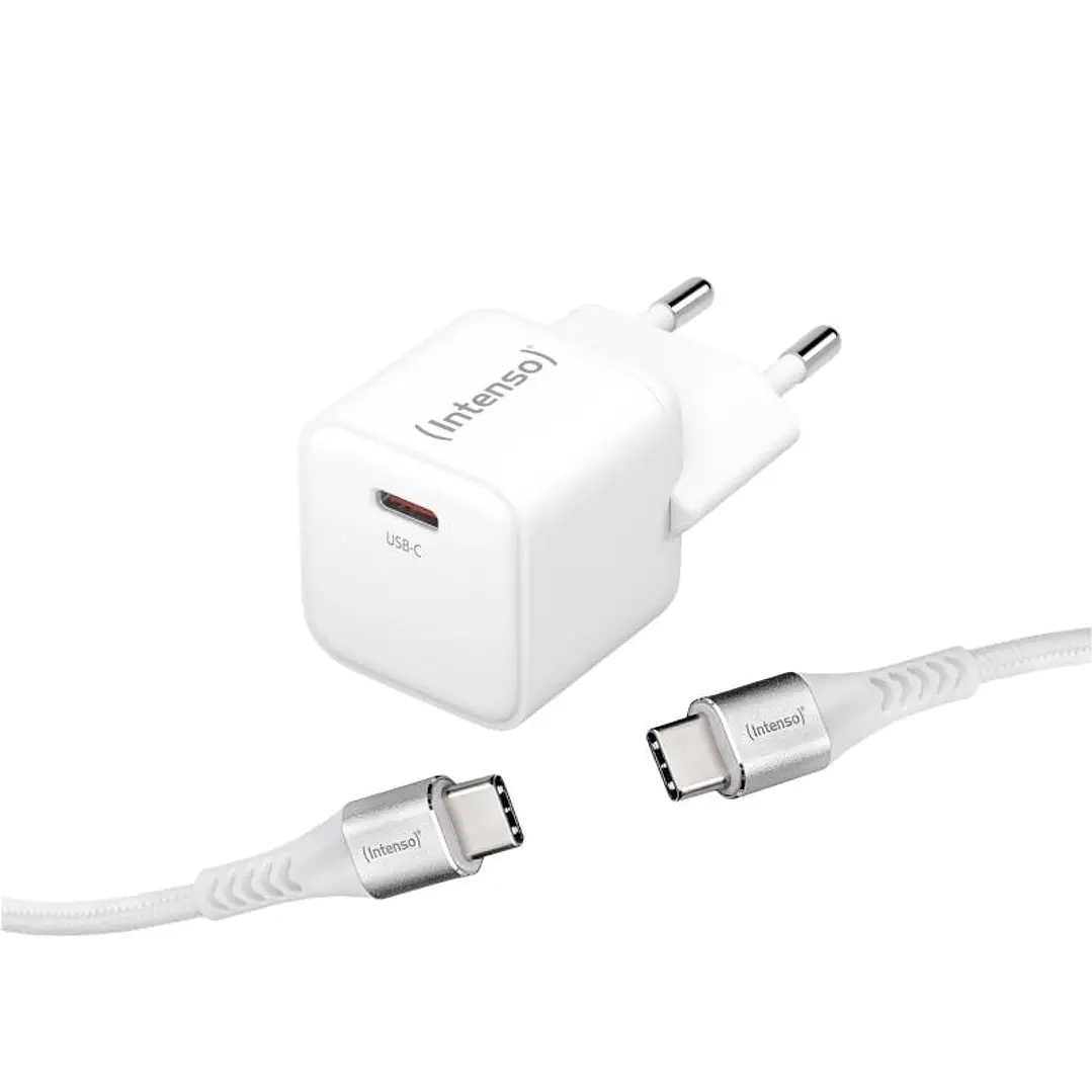 Intenso | KIT Cargador GaN W30C + Cable USB-C 1