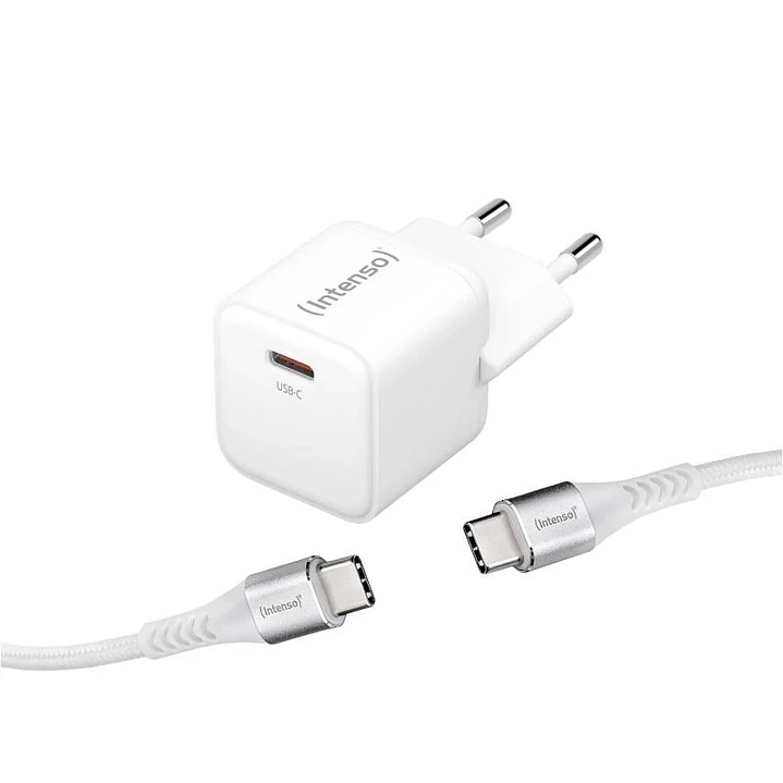 Intenso | KIT Cargador GaN W30C + Cable USB-C 1