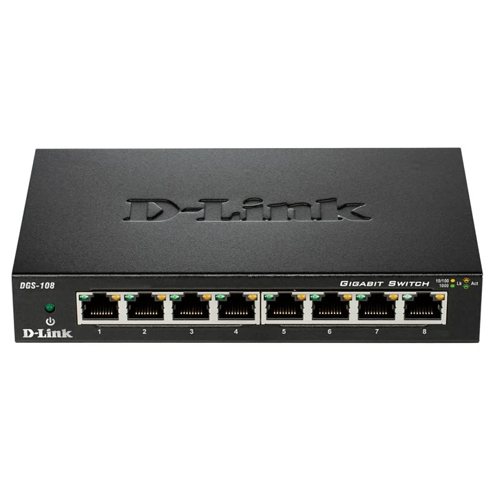 D-Link DGS-108 Switch 8xGB Metal 1