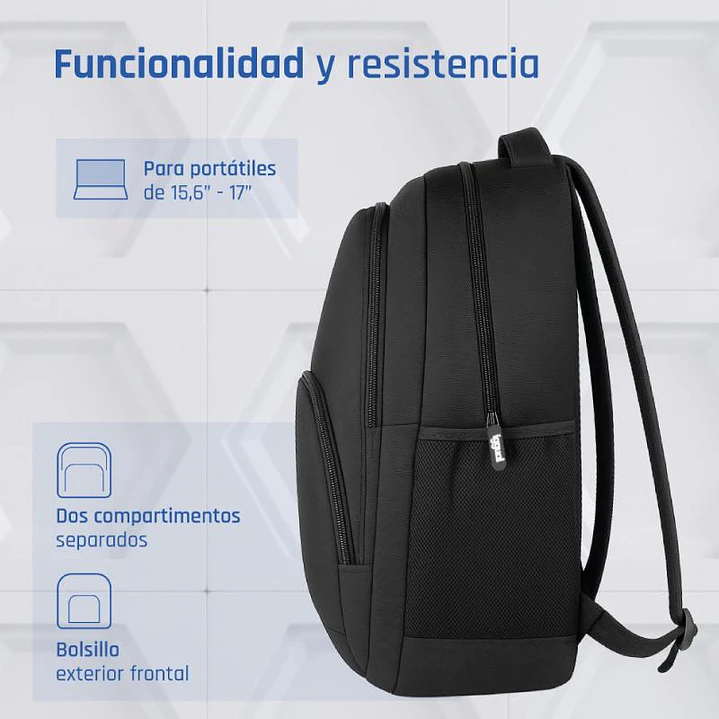 iggual Mochila portátil 15.6-17 Everyday Use negra 3