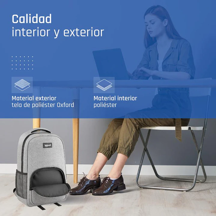 iggual Mochila portátil 15.6-17 Everyday Use gris 2