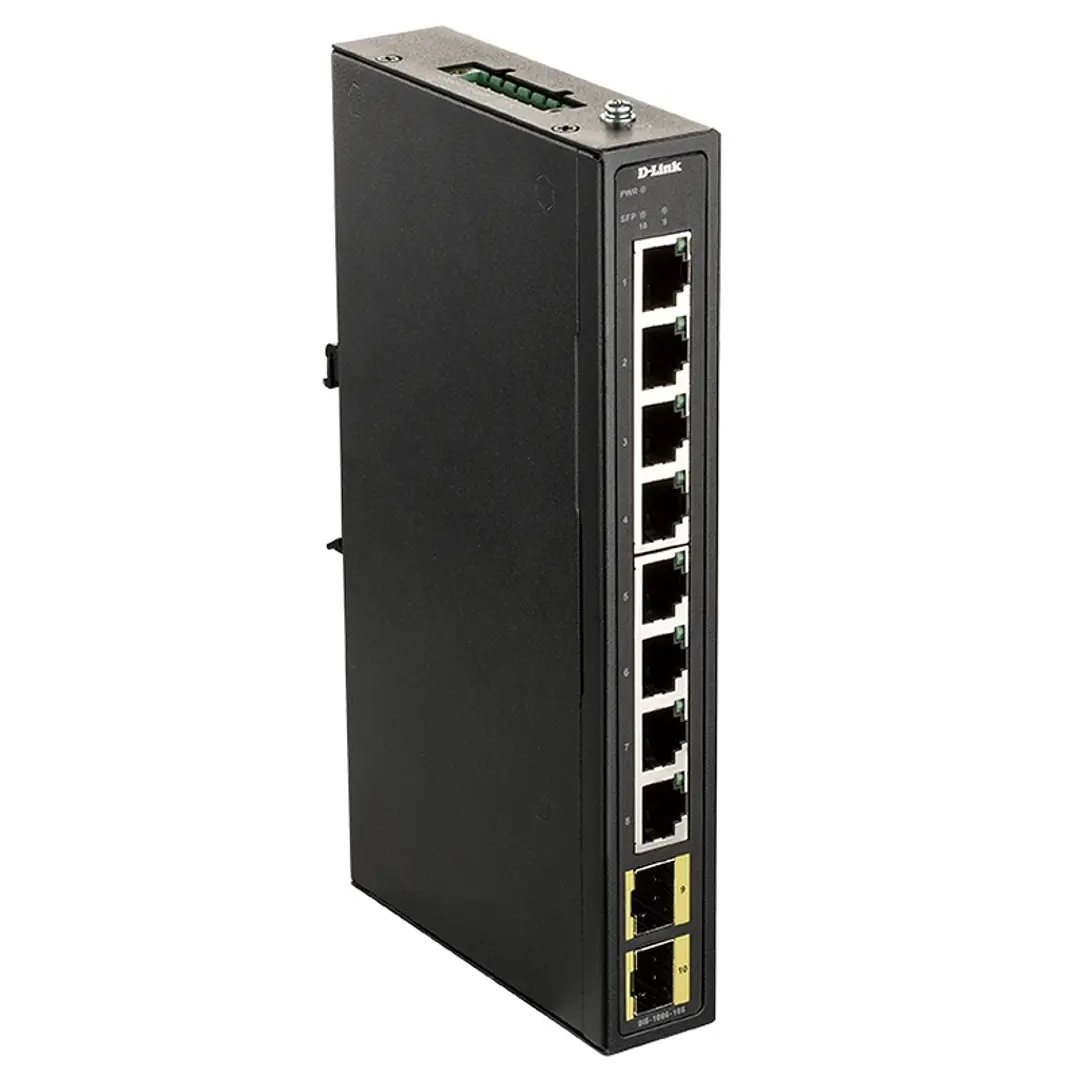 D-Link DIS-100G-10S Industrial Switch 8xGb 2xSFP 1