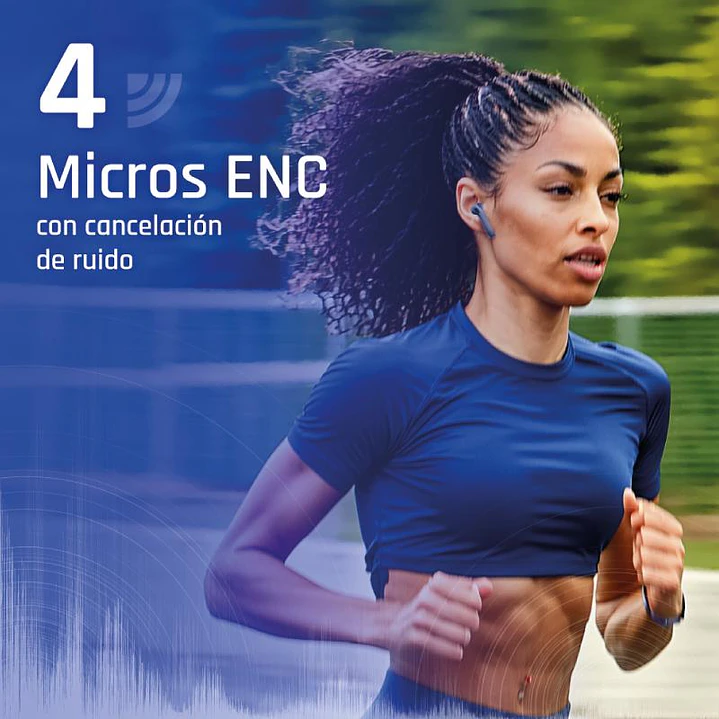 iggual Auriculares inalámbricos TWS Bluetooth negr 4