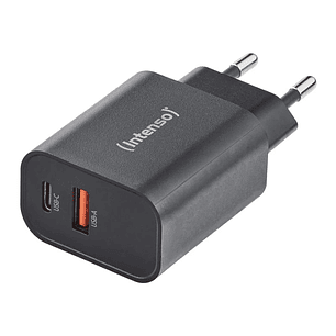 Intenso | Cargador pared GaN W30C² USB-C Negro