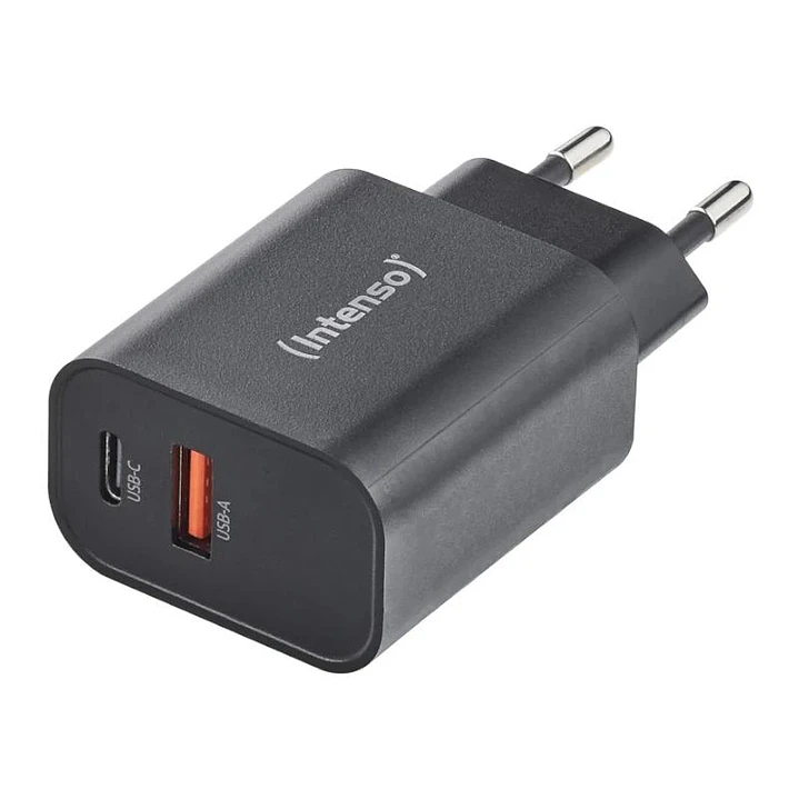 Intenso | Cargador pared GaN W30C² USB-C Negro 1