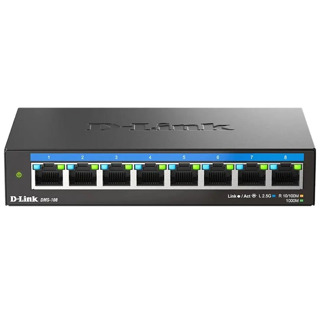 D-Link DMS-108 8x2.5MGb Unmanaged Switch 1