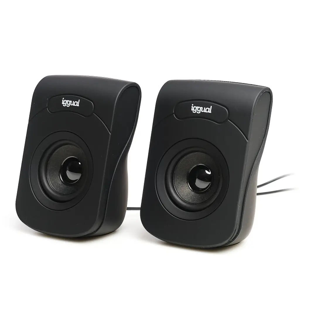 iggual Altavoces 2.0 6W mini-jack + USB 1