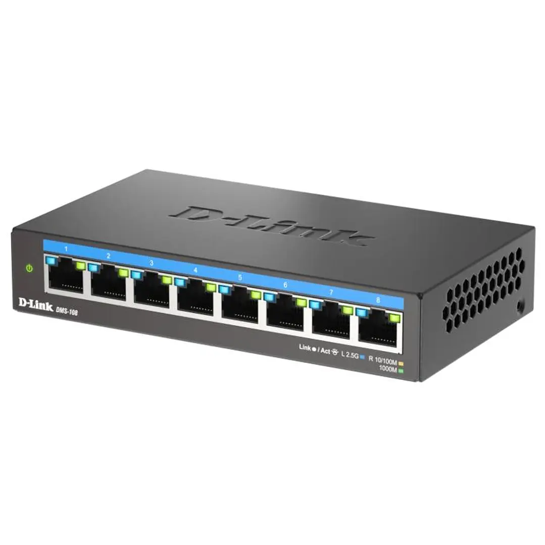 D-Link DMS-108 8x2.5MGb Unmanaged Switch 3
