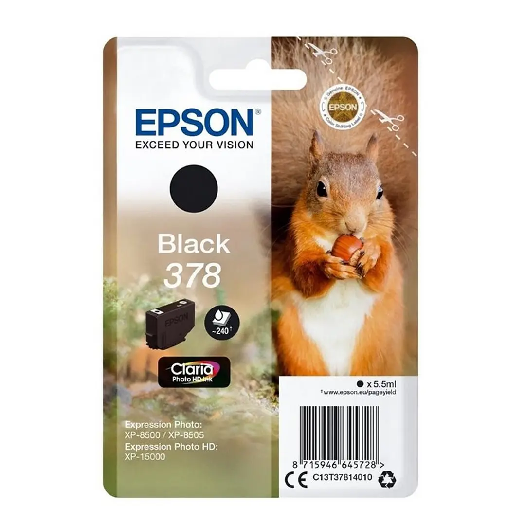 Epson Cartucho 378 Negro 1