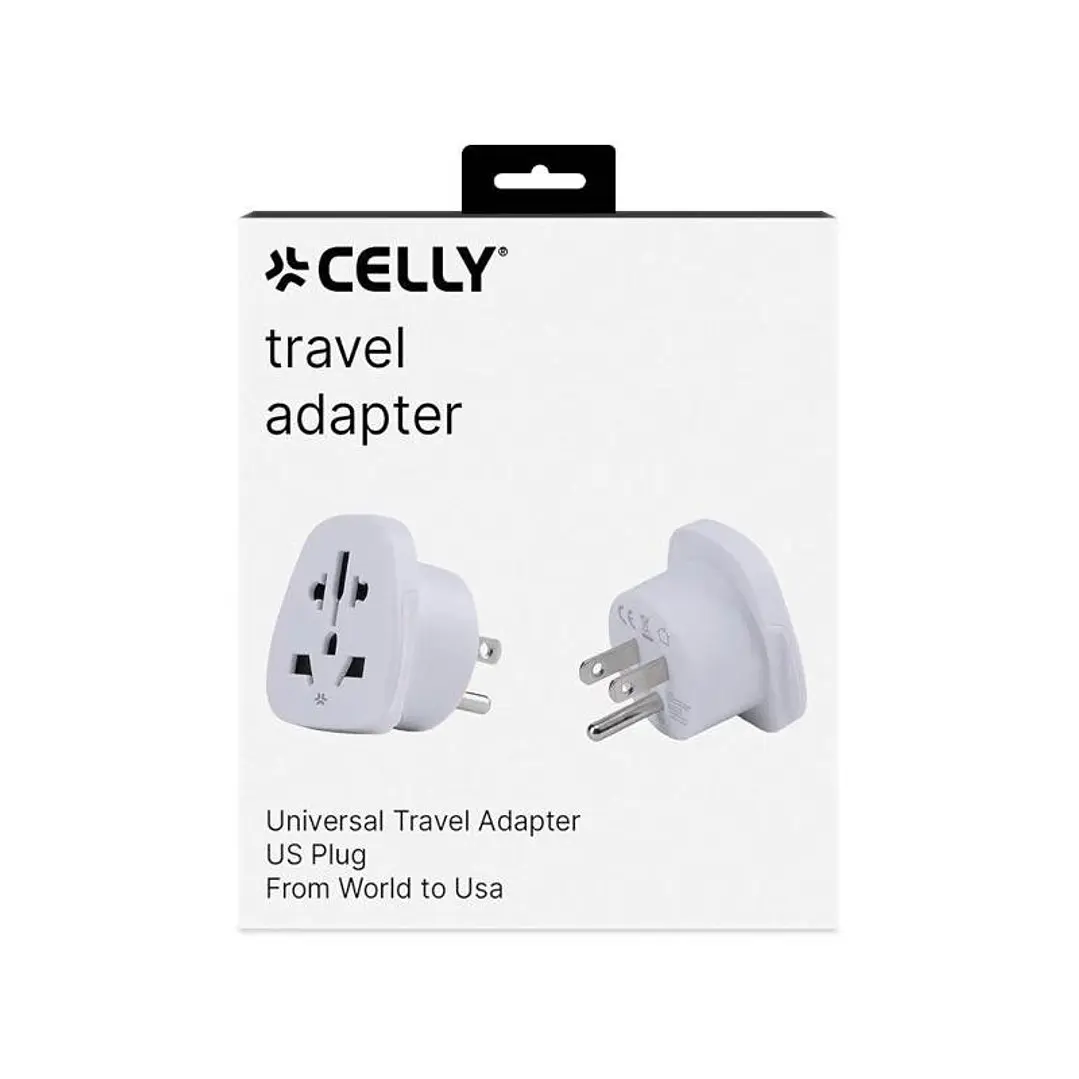Celly Adaptador de Viaje Universal US 4