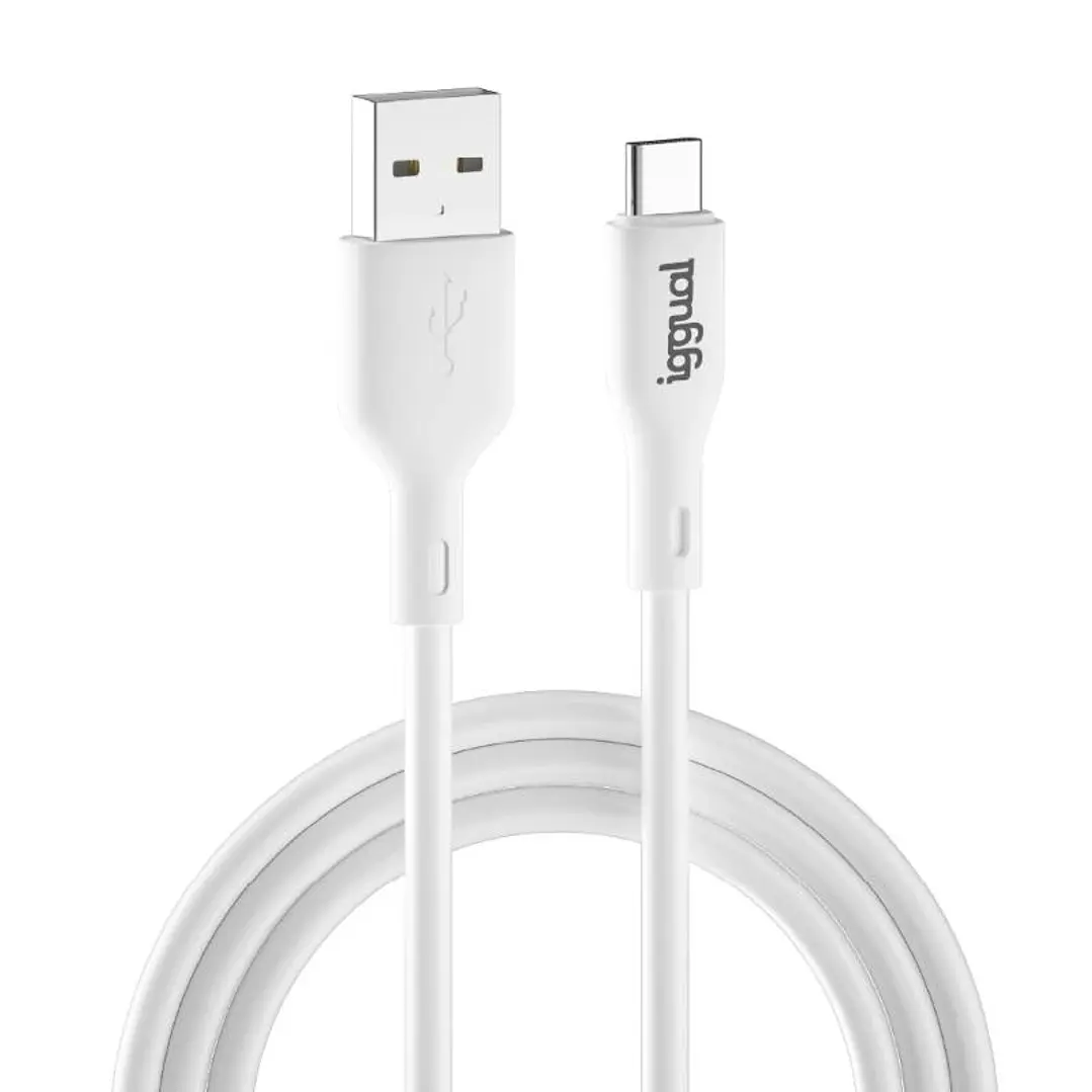 iggual cable USB-A/USB-C 100 cm blanco 1