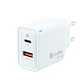 Coolbox Cargador Gan 30W USB-C/USB-A PARED - Miniatura 1