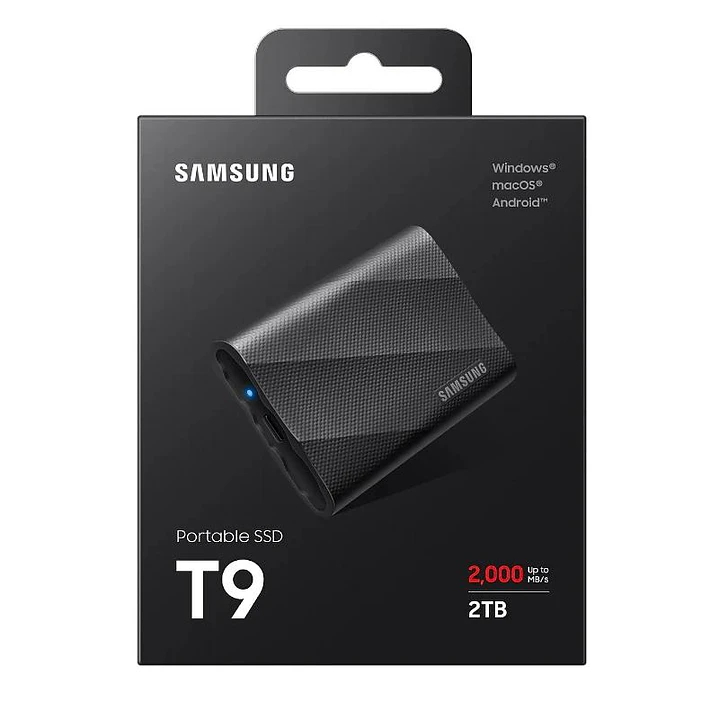 Samsung T9 SSD Externo 2TB USB 3.2 Gen 2x2 Black 4