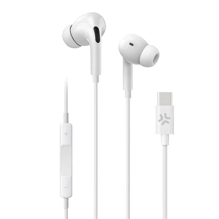 Celly Auriculares cable Usb-C Blanco 1