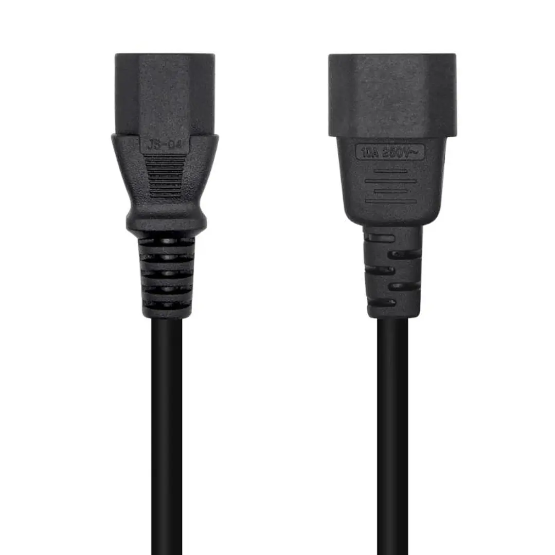 Aisens Cable alimentación C13/H-C14/M negro 3.0m 1
