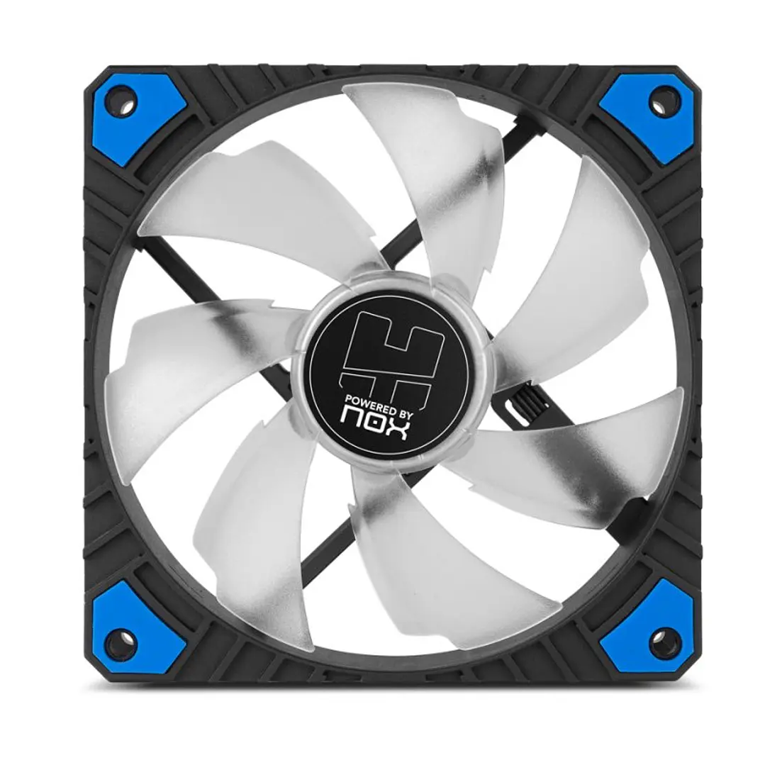 NOX Ventilador Hummer H-FAN PRO LED AZUL 120mm PWM 3