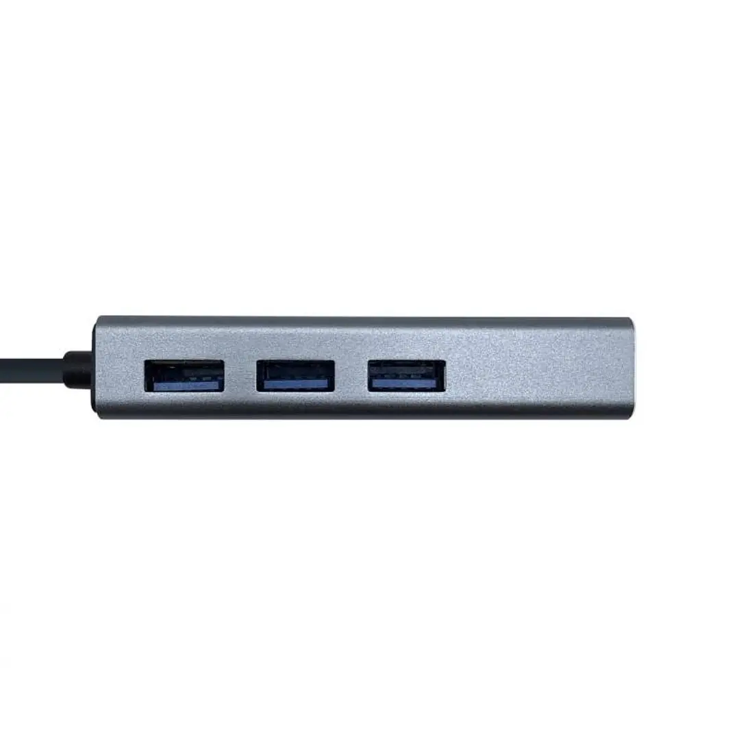 Aisens Conversor USB 3.0 Ethernet + 3 usb3.0 gris 3