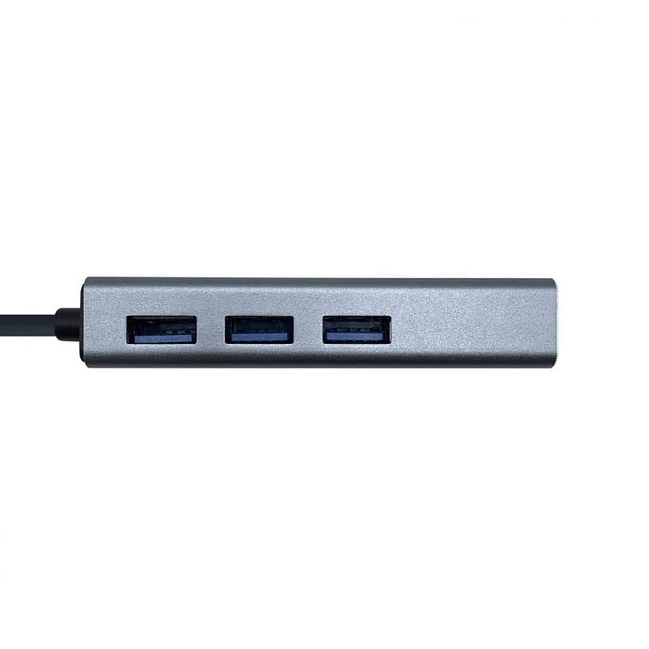 Aisens Conversor USB 3.0 Ethernet + 3 usb3.0 gris 3