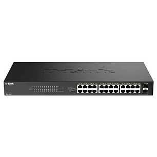 D-Link DGS-1026P/E Switch 24xGbE PoE+ 2xSFP