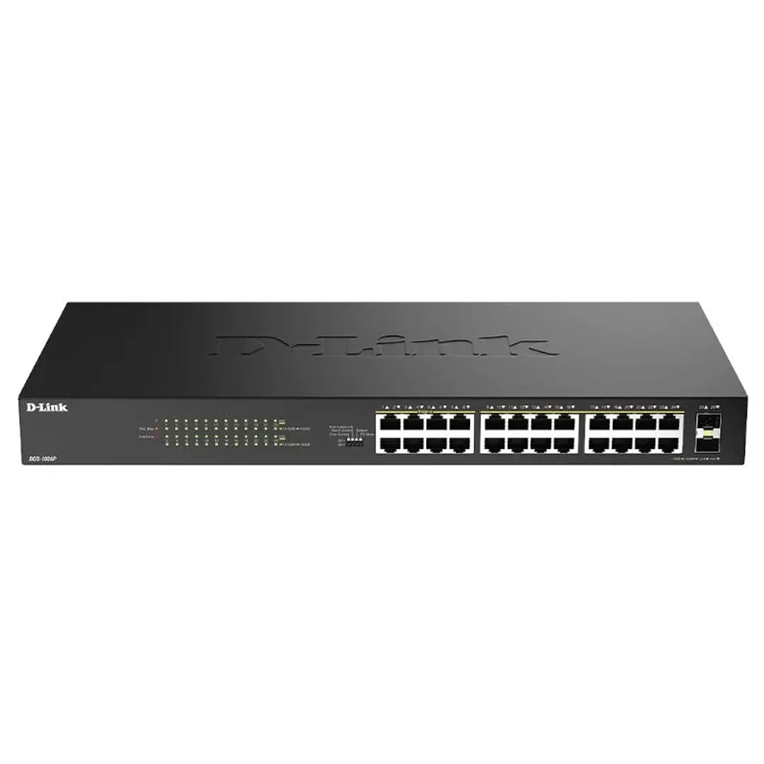 D-Link DGS-1026P/E Switch 24xGbE PoE+ 2xSFP 1