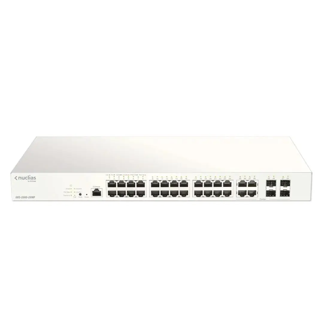 D-Link DBS-2000-28MP/E 28xGb PoE+ Switch 370W 1Y 1