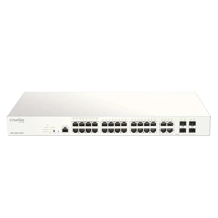 D-Link DBS-2000-28MP/E 28xGb PoE+ Switch 370W 1Y 1