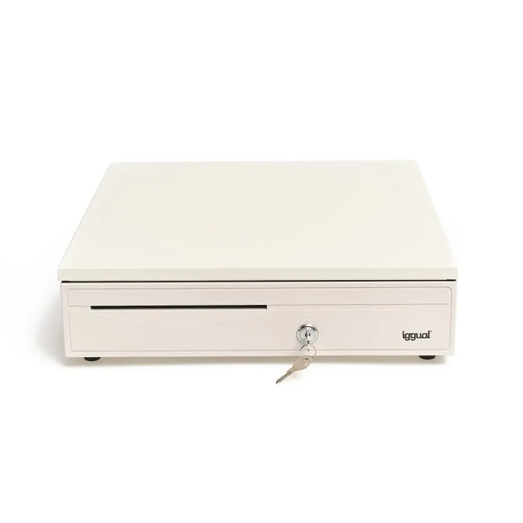 iggual Cajón portamonedas IRON-30W 42cm 5+5 blanco 1