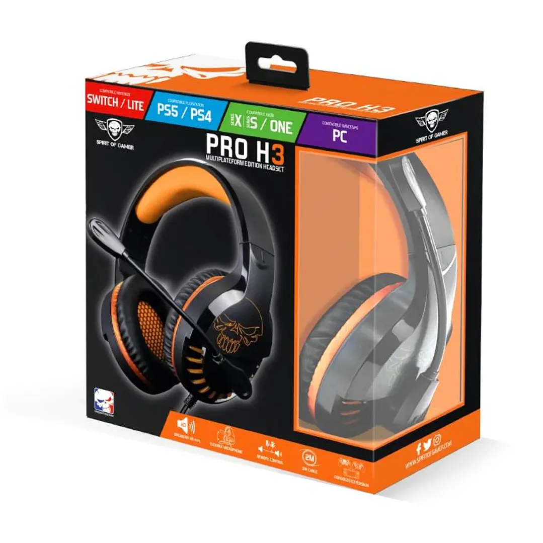 Spirit of Gamer Auricular Pro H3 Multiplateforme 3