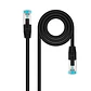 Nanocable Latiguillo Cat. 7 LSZH/SFTP 1M Negro - Miniatura 1