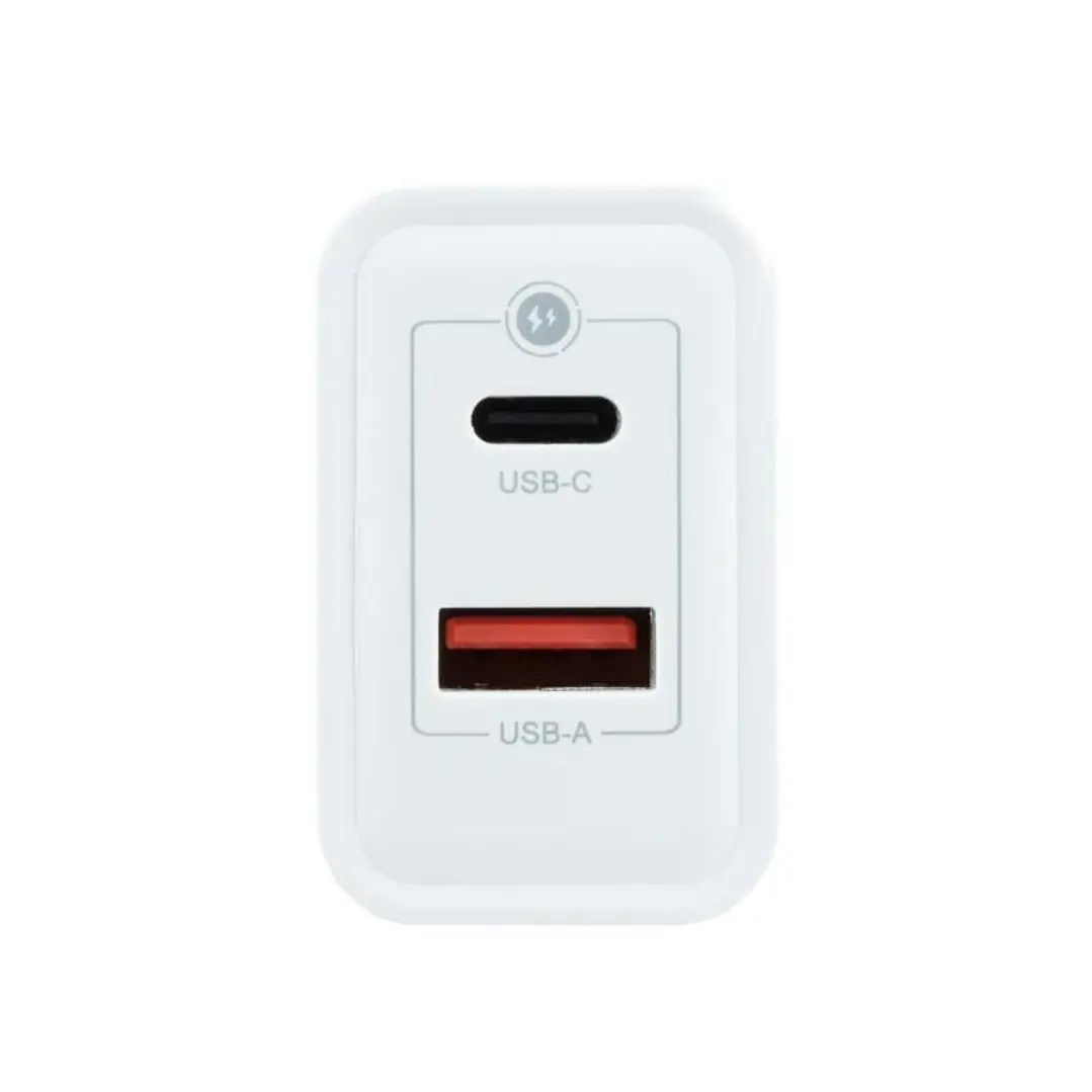 Coolbox Cargador Pared GAN 45W USB-C/USB-A 2