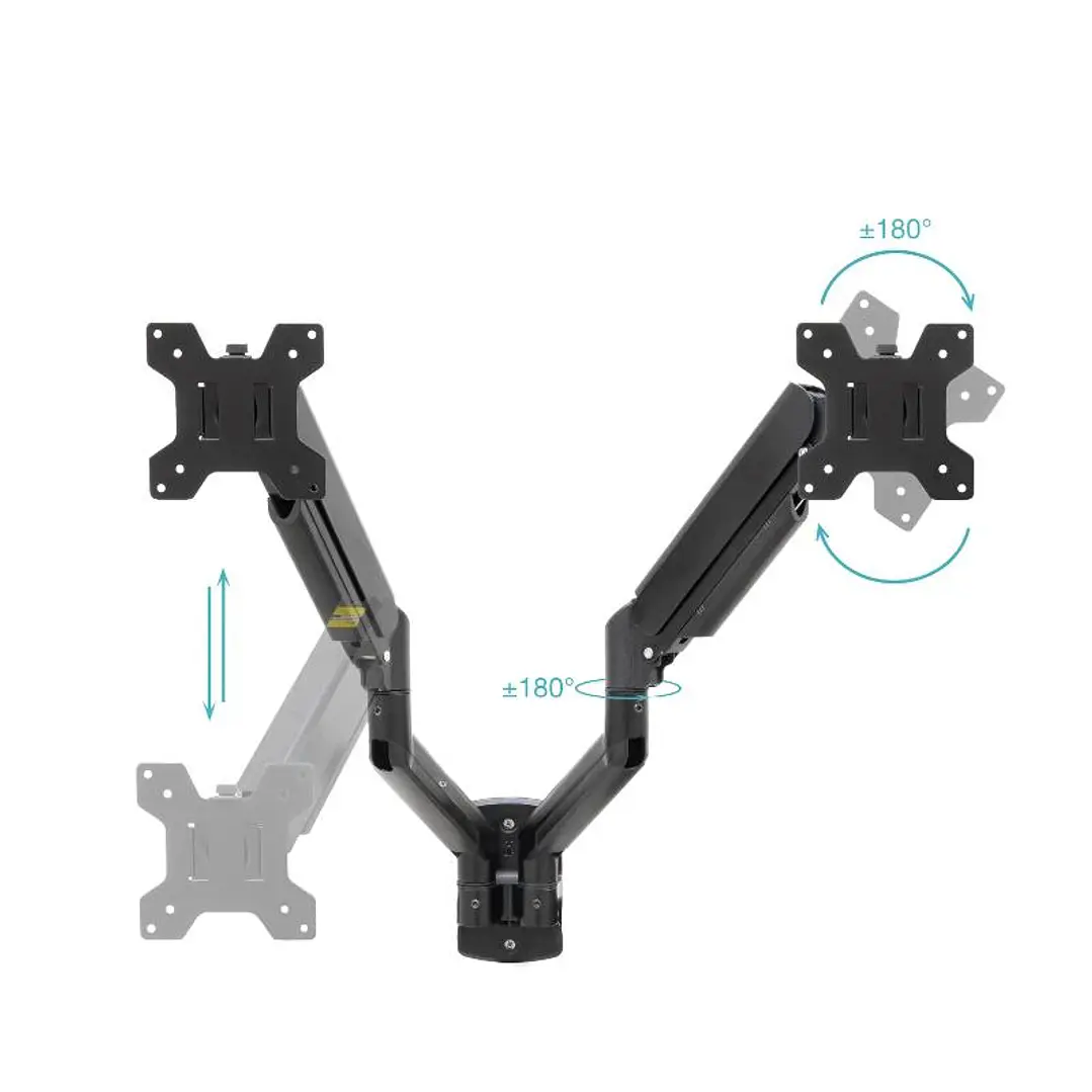 Tooq Soporte Pared LP1434TNR-B 2 brazo 13-34 Negro 2