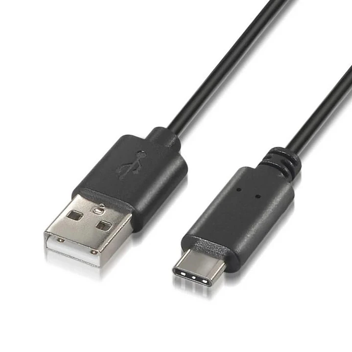 Aisens Cable USB 2.0 3A USB-C/M-A/M negro 1.0m 2