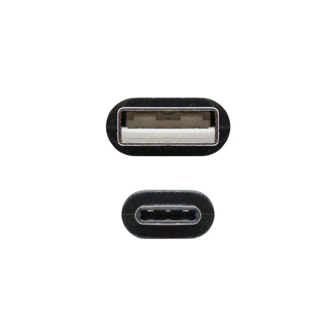 Nanocable Cable USB 2.0 3A Tipo USB-C/M-A/M 1 M 3