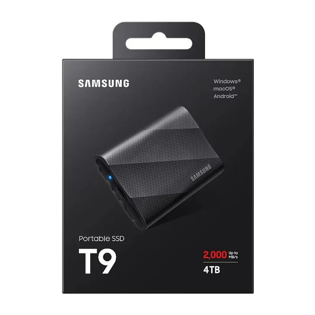 Samsung T9 SSD Externo 4TB USB 3.2 Gen 2x2 Black 4