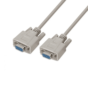 Aisens Cable Serie Null Modem DB9/H-DB9/H 1.8m