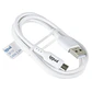 iggual cable USB-A/micro-USB 100 cm blanco - Miniatura 2