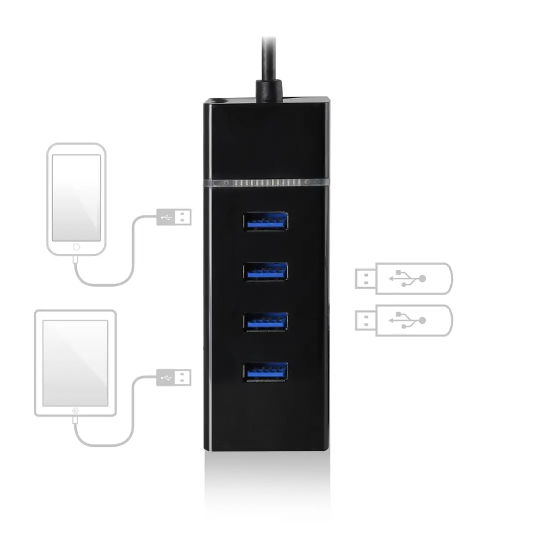 Ewent E1137 HUB USB TIPO C 4 PUEROS USB 3.1 3