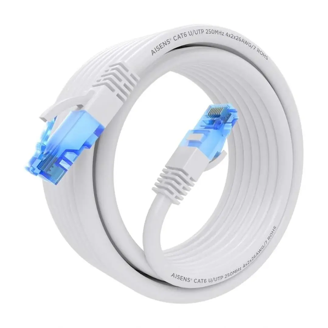 Aisens Cable RJ45 CAT.6 UTP AWG26 CCA Blanco 5.0 1