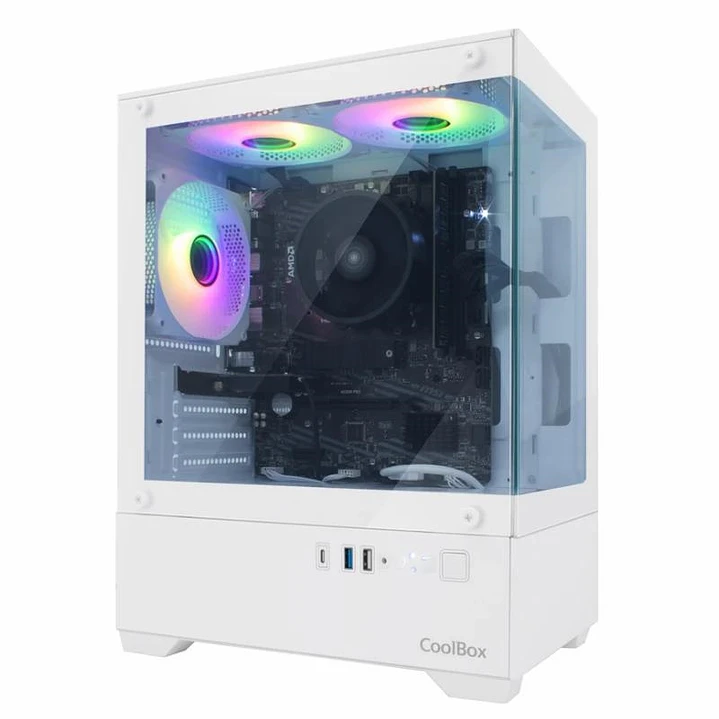 Coolbox Caja Gaming MATX GM200 V.Lite ARGB S.FTE B 1