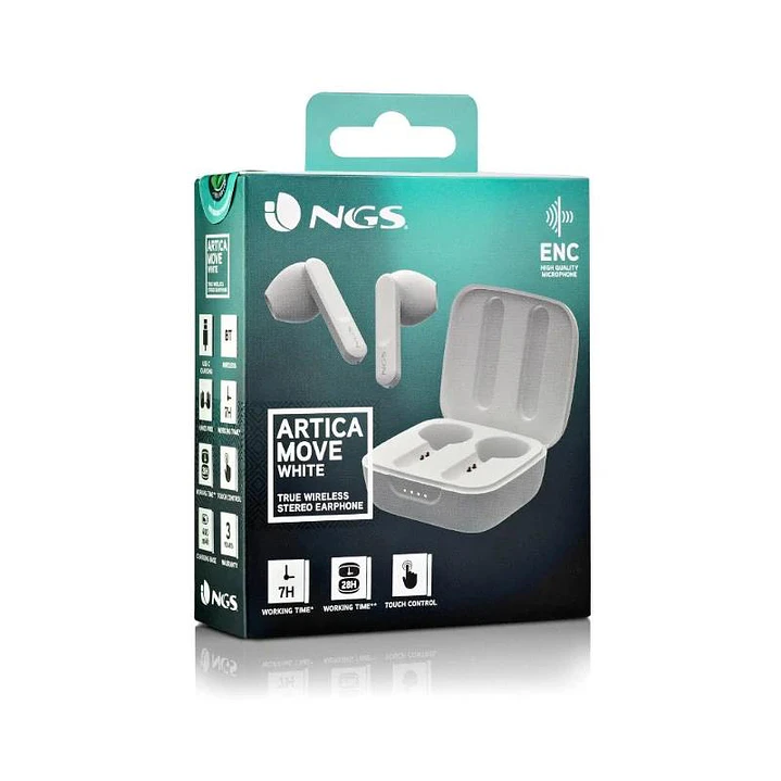 NGS Auriculares Artica Move BT y TW Stereo White 4