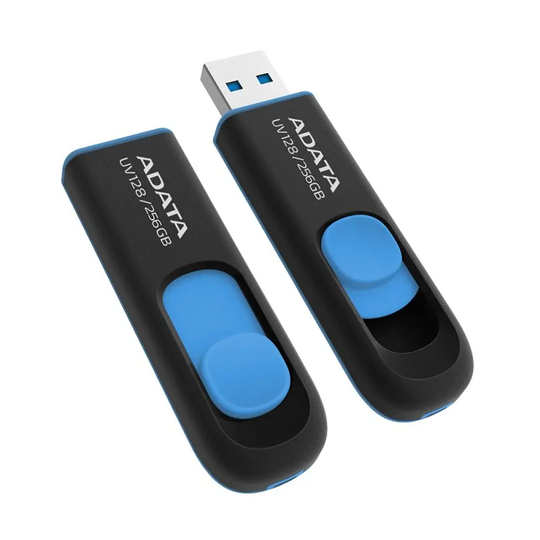 ADATA Lapiz Usb UV128 256GB USB 3.2 Negro/Azul 2
