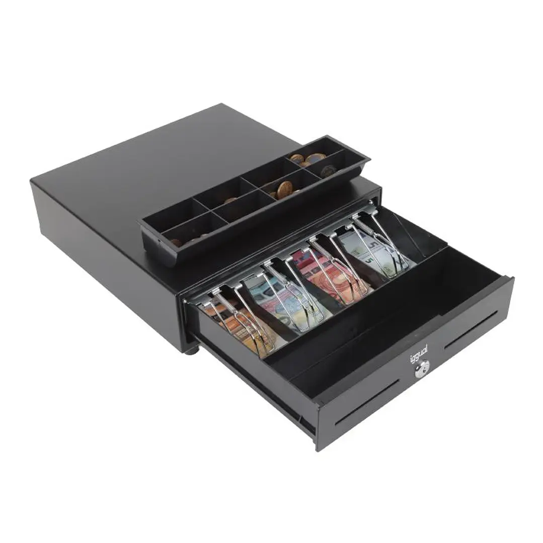 iggual Cajón Portamonedas IRON-XS 33cm 4+8 negro 2