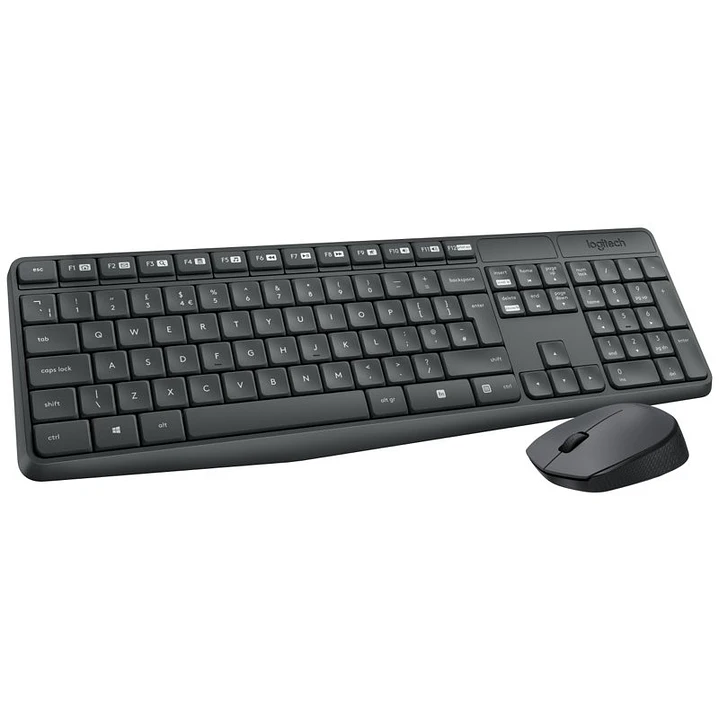 Logitech MK235 Teclado y ratón Inalámbrico Gris 3