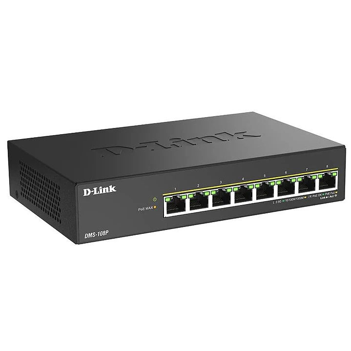 D-Link DMS-108P/E Switch 8x2.5mG PoE 230W 2