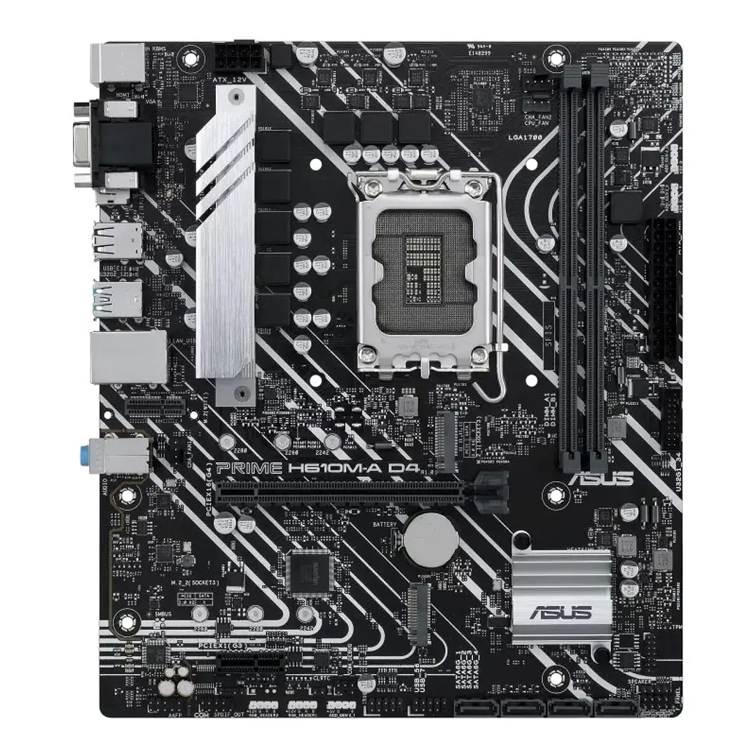 ASUS Placa Base PRIME H610M-A CSM D4  mATX 1700 1